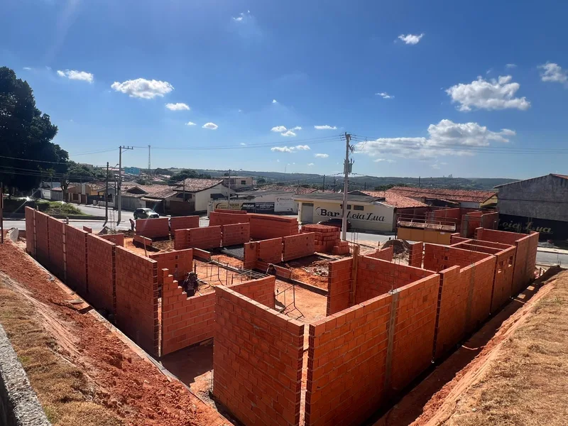 Construção residencial executada pela Gold Construtora
